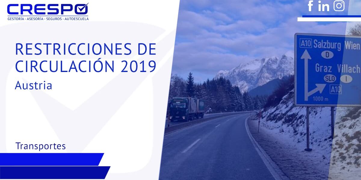 Restricciones de circulación 2019: Austria