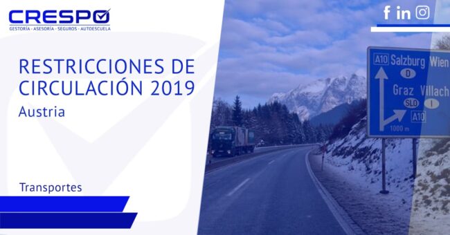 Restricciones de circulación 2019: Austria