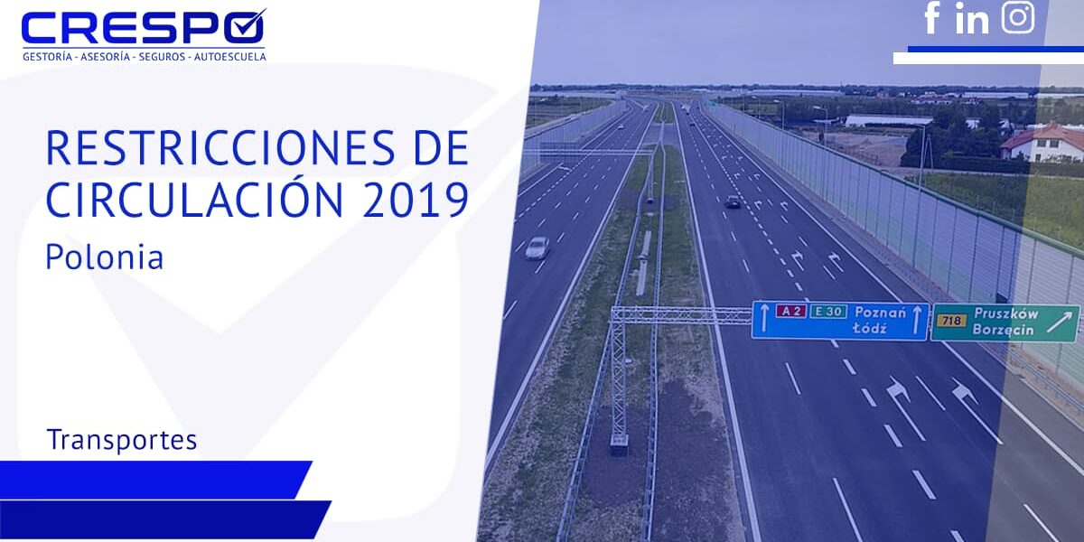 Restricciones de circulación en 2019 para Polonia