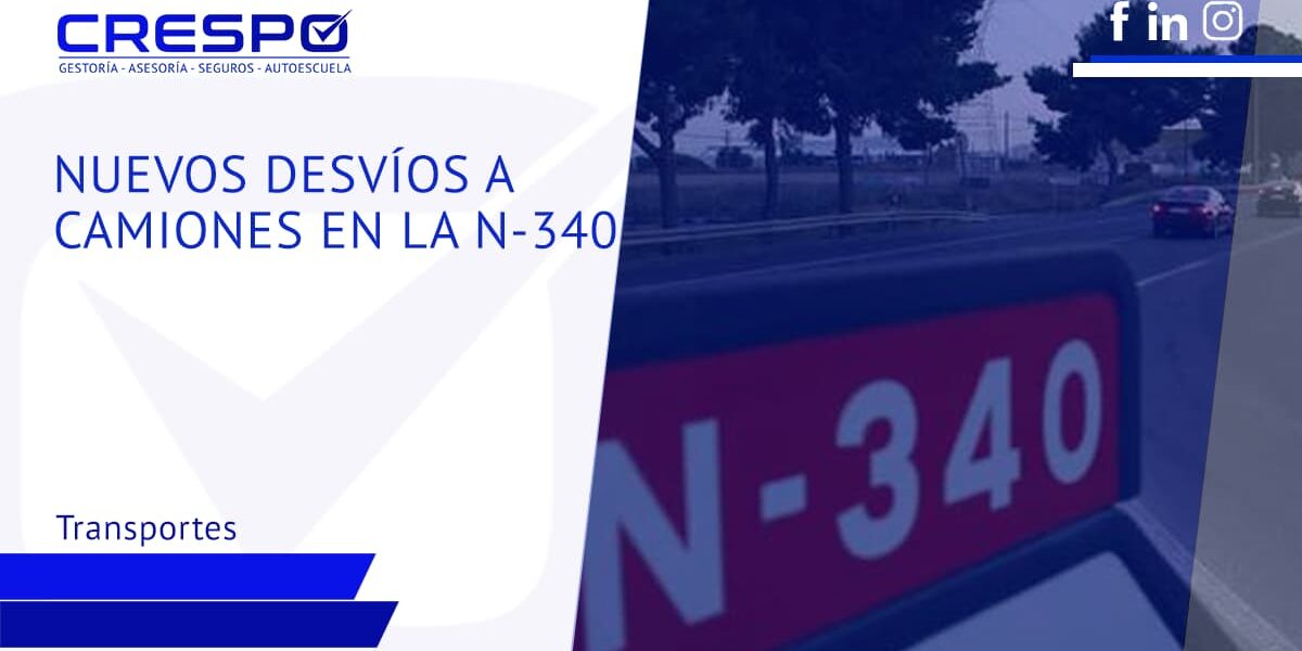 Nuevos desvíos a camiones en la N-340 a AP-7