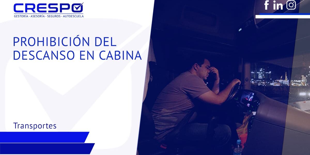 Prohibición del descanso en cabina camiones