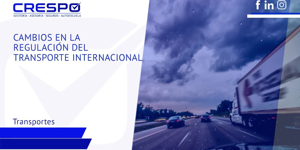 Cambios en la regulación del transporte internacional