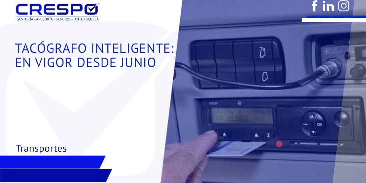 Tacógrafo inteligente: en vigor desde junio