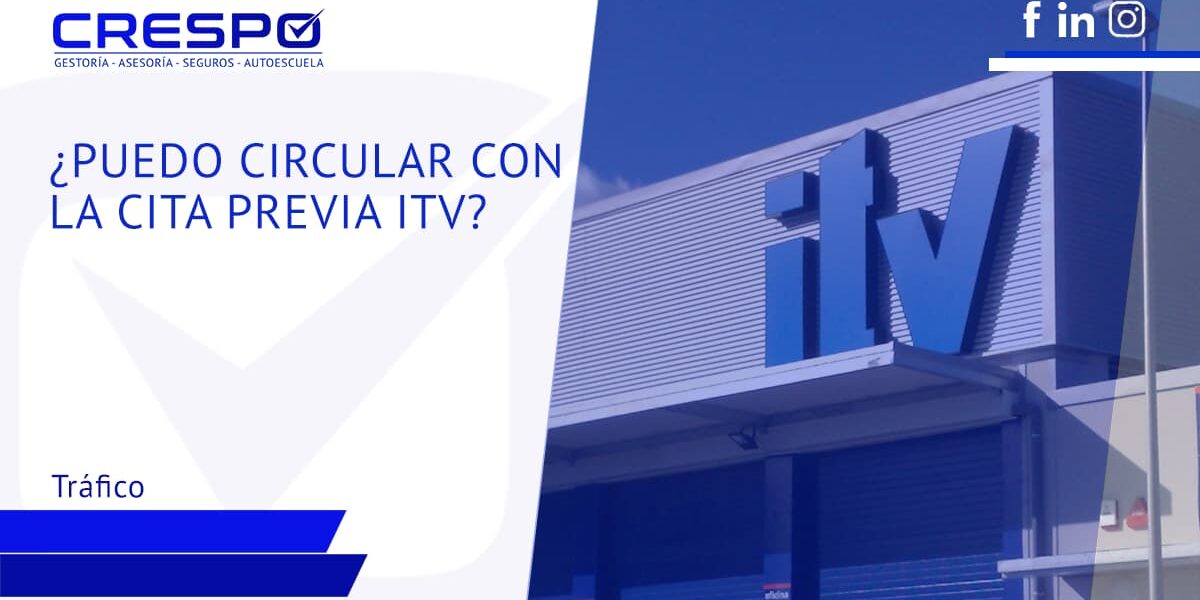¿Puedo circular con la cita previa de la ITV?