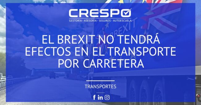 El Brexit no tendrá efectos en el transporte por carretera
