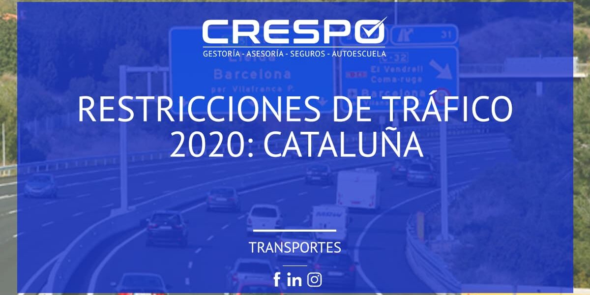 Restricciones de circulación Cataluña