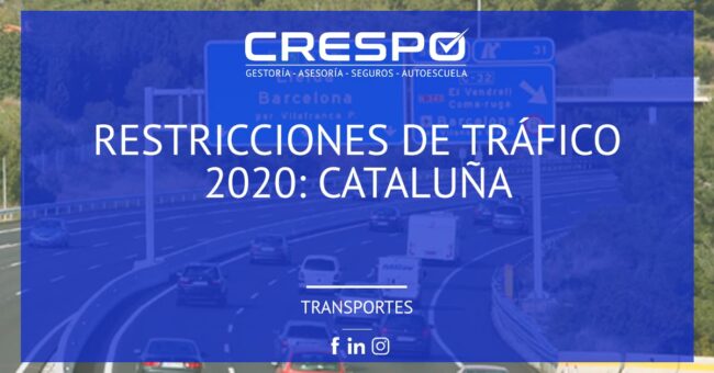 Restricciones de circulación Cataluña