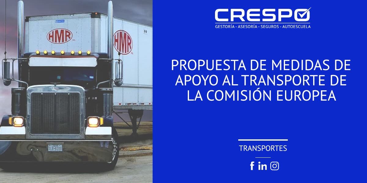 Propuesta de medidas de apoyo al transporte de la Comisión Europea