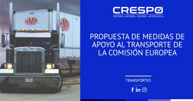 Propuesta de medidas de apoyo al transporte de la Comisión Europea