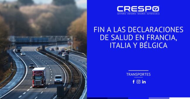 Fin a las Declaraciones de Salud en Francia, Italia y Bélgica