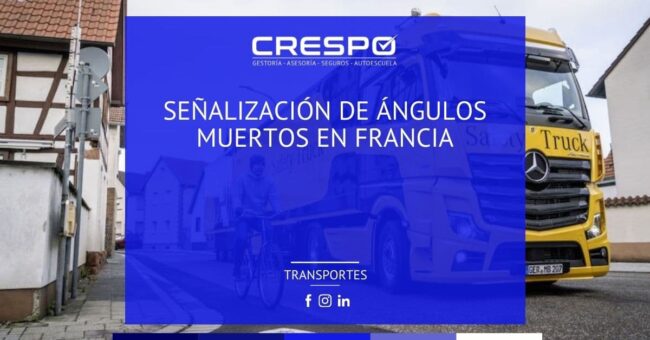 Señalización de ángulos muertos en Francia