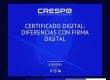 Certificado digital: diferencias con firma digital