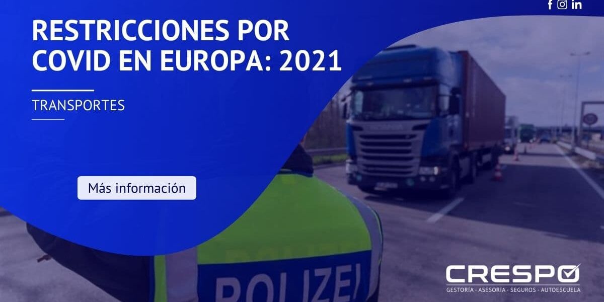 Restricciones por COVID en Europa: 2021