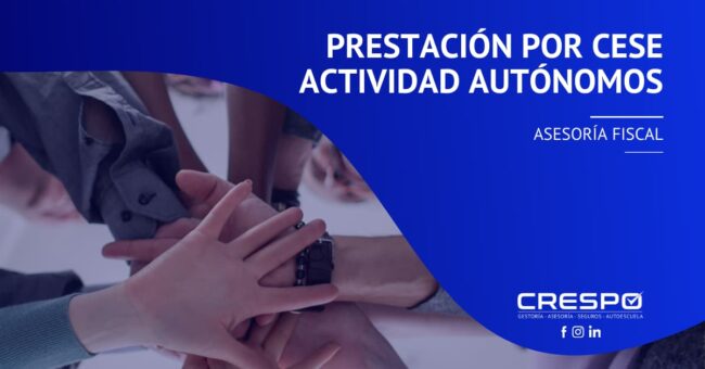 Prestación cese actividad autónomos