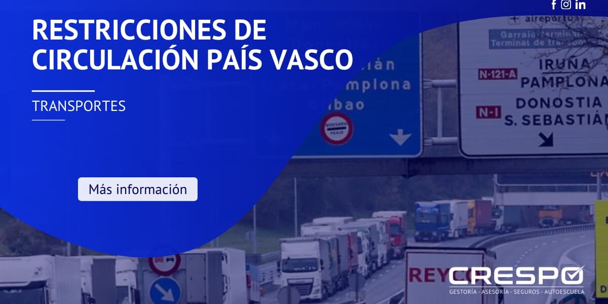 Restricciones de circulación País Vasco