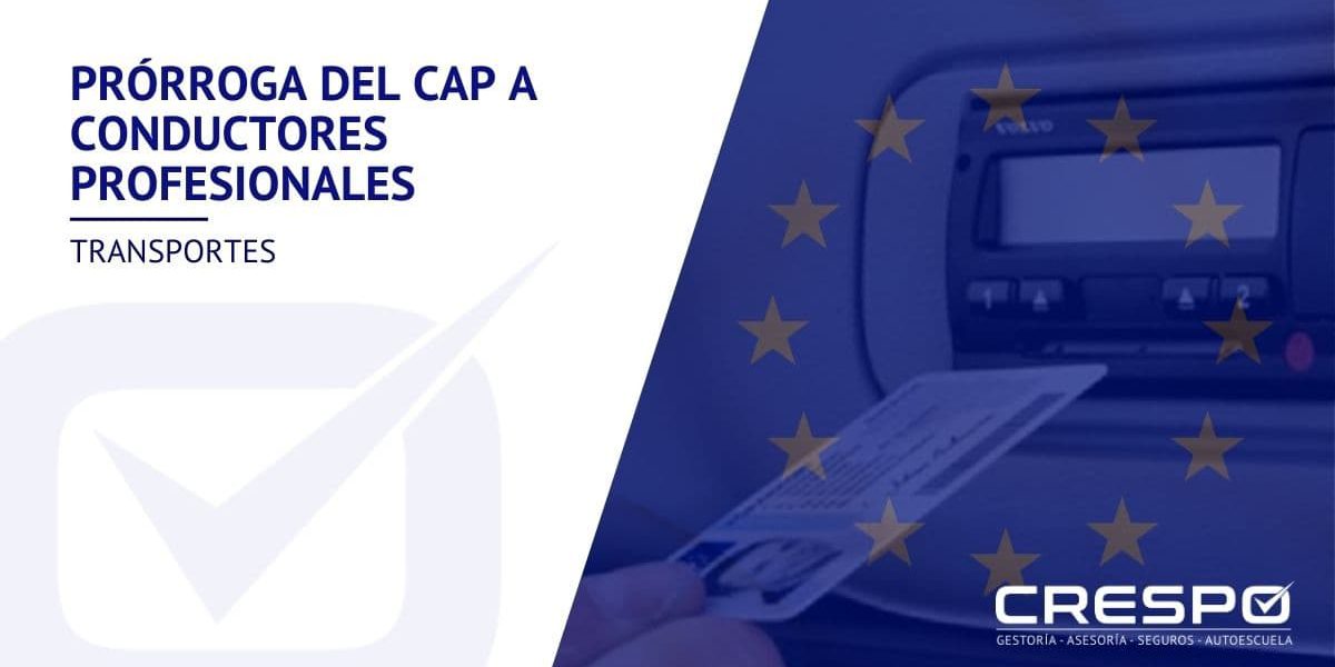 Prórroga CAP a conductores profesionales