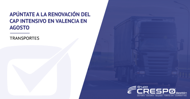 CAP intensivo en Valencia - camiones