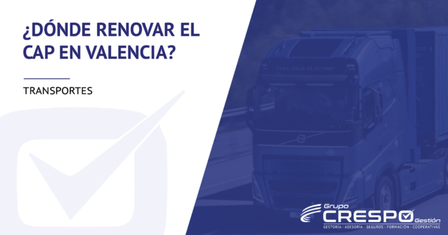 Renovar el cap en Valencia - camión azul