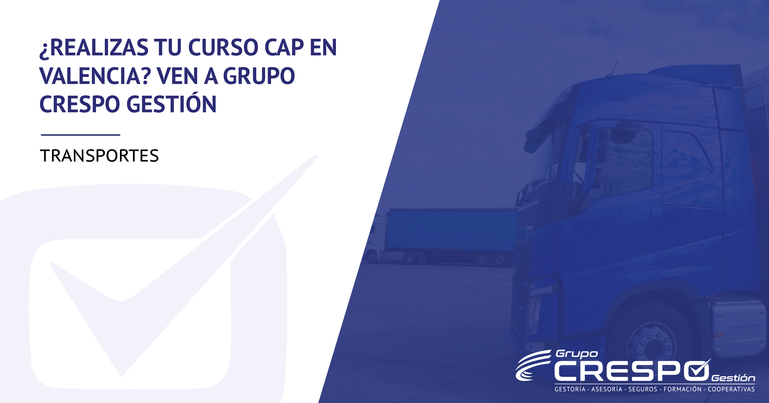 ¿Realizas tu curso CAP en Valencia? Ven a Grupo Crespo Gestión - Grupo ...