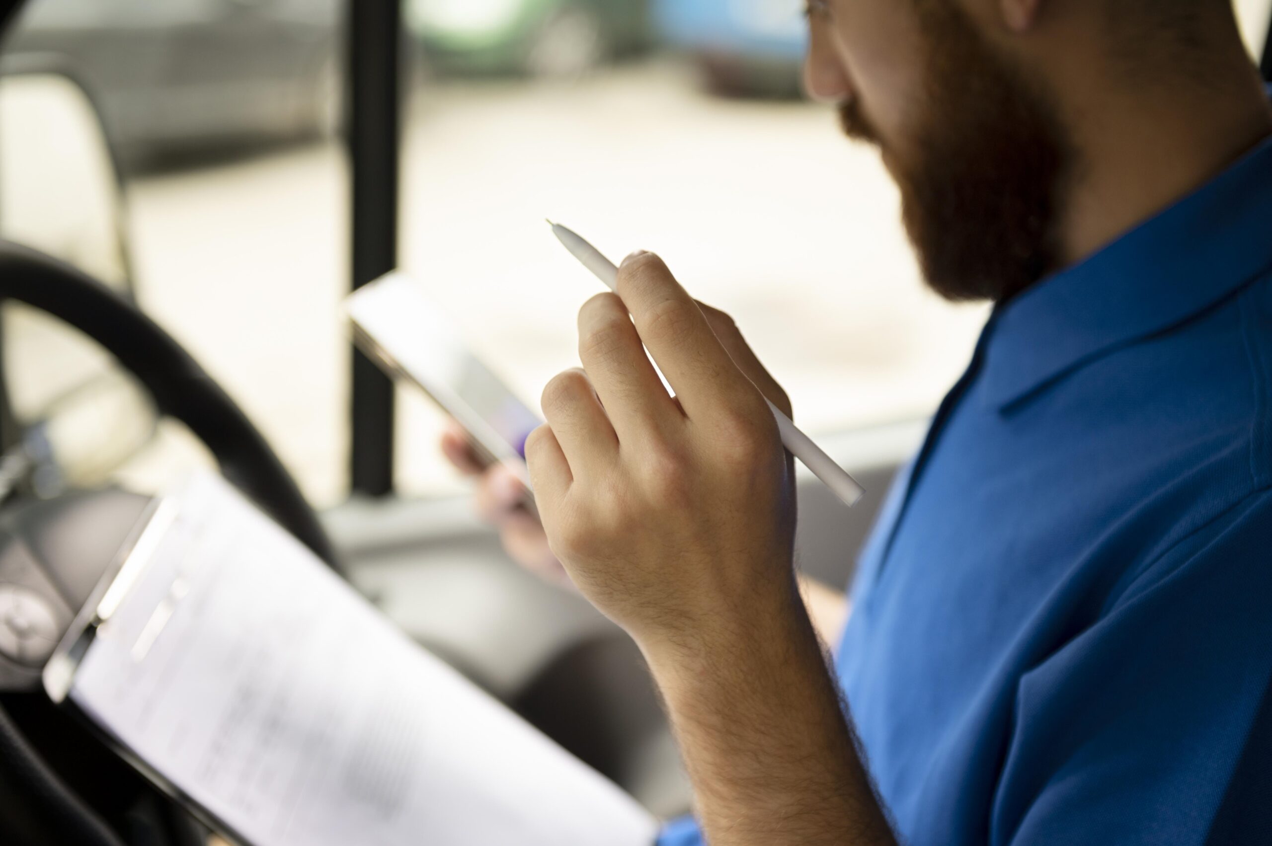 CAP en Valencia-camionero estudiando